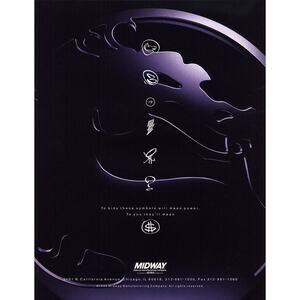 Mortal Kombat 3 Arcade FLYER 1995 Original NOS Video Game MK3 Retro Vintage Art